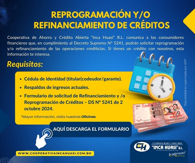 Reprogramación y/o Refinanciamiento